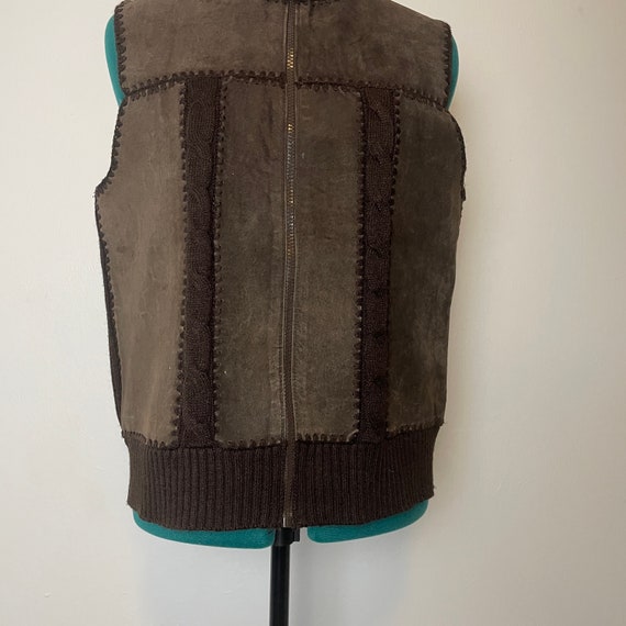 Brown Leather Vest | Designers Studio Originals |… - image 6