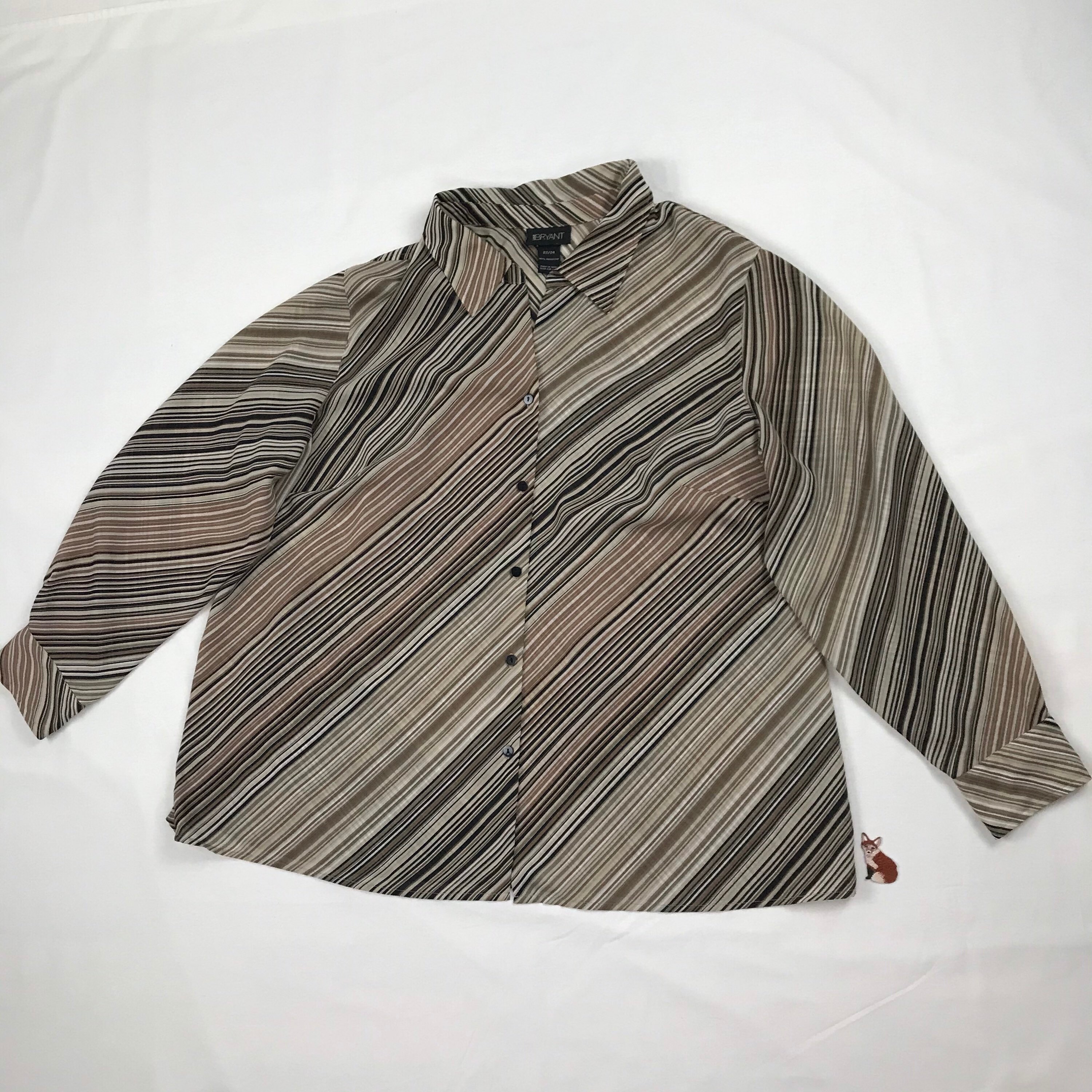 Blouse Rayée Hilo Lane Bryant - Taille 22/24 (24W) - Très Bon état