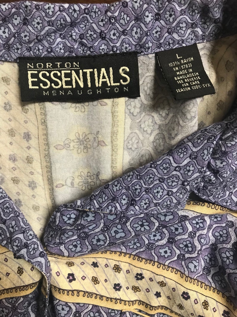 Norton essentials printed short sleeve button up