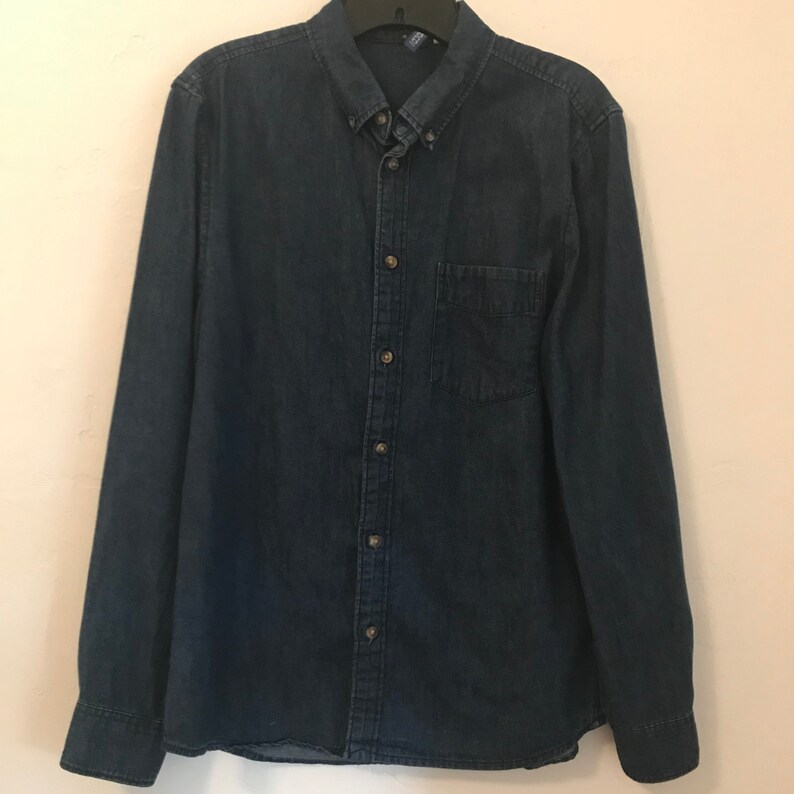 Men/'s Small Jean shirt Divided
