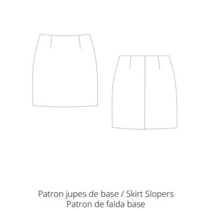 Sewing pattern Skirt slopers French, English & Spanish 3 14 year old instant PDF image 2