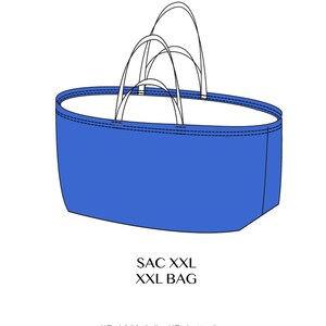 XXL Tote Bag PDF Sewing Pattern - Market, Supermarket, Oversize