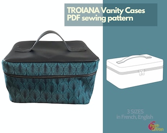 Sewing pattern - TROIANA Vanity cases - instant PDF
