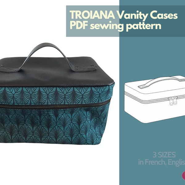 Sewing pattern - TROIANA Vanity cases - instant PDF