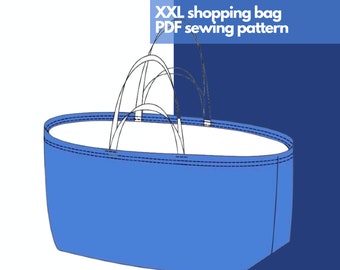 Supermarket Checkout Bag - PDF Sewing Pattern - Etsy UK