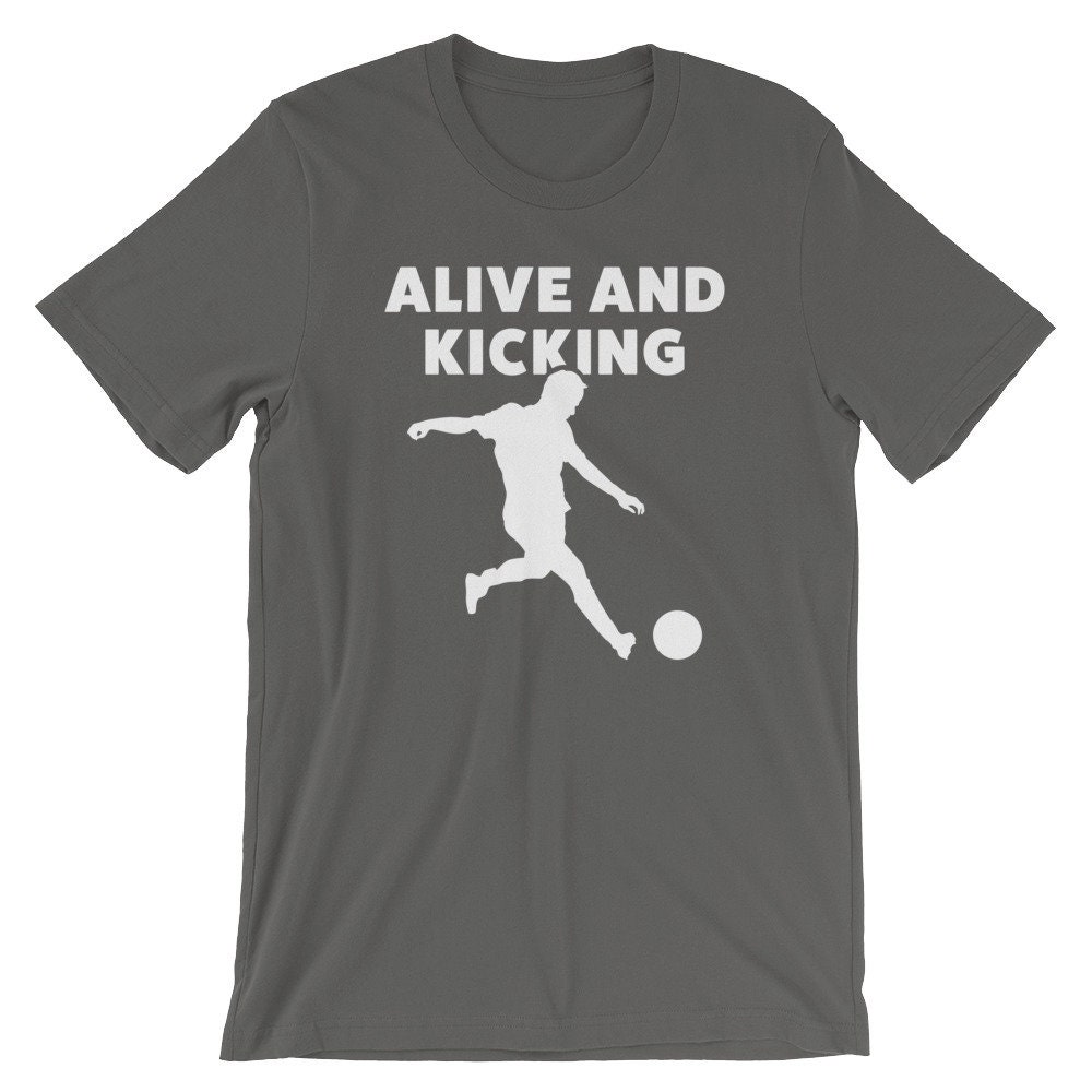 Funny Kickball Shirt Alive and Kicking - Etsy