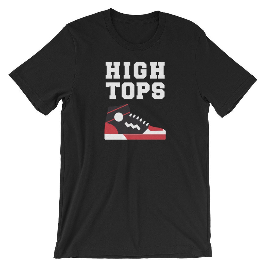 Vintage 90's Basketball Team Shirt High Tops Black & Red Etsy