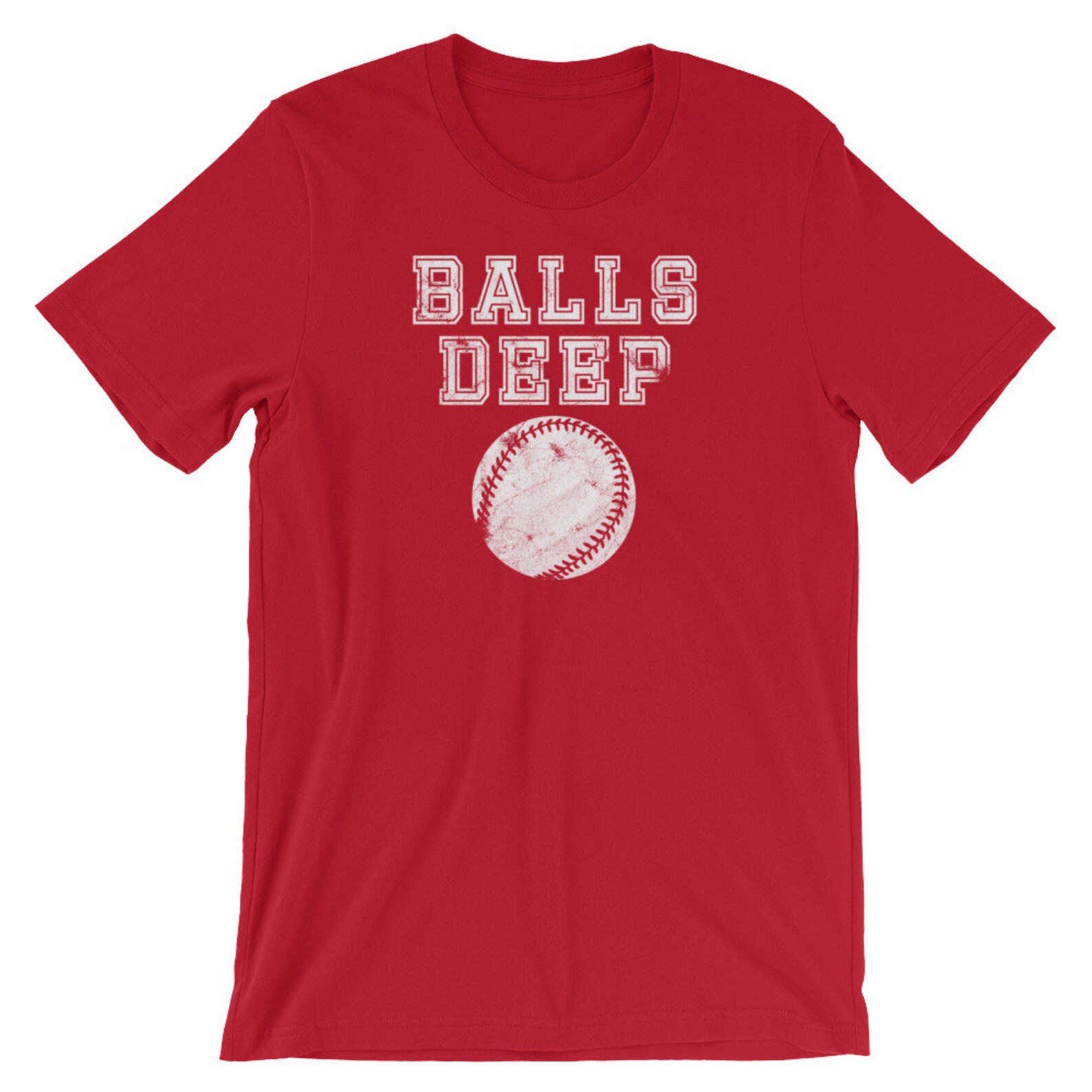 Funny Baseball Team Shirt for Men Balls Deep Etsy
