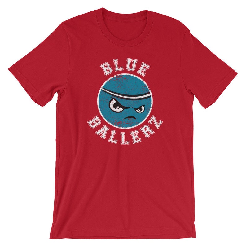 Funny Kickball Team Shirt Blue Ballerz Etsy