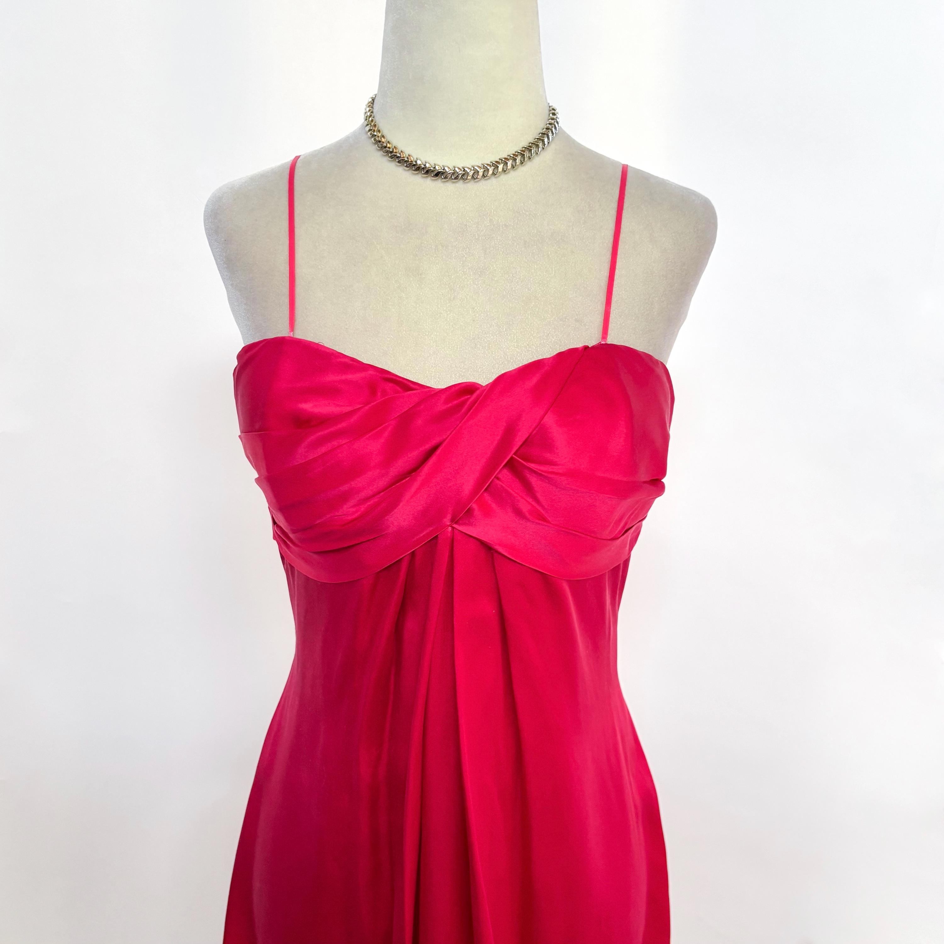 Vintage Hot Pink Dress - Etsy