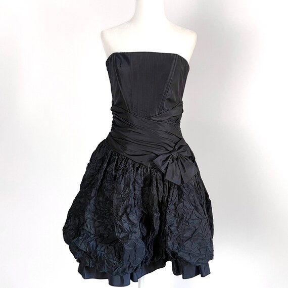 Vintage Y2k Jessica McClintock Black Tutu Mini Dr… - image 1