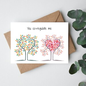 Printable Card, Coregulation, Love, Valentine's Day, Friendship, Appreciation, Polyvagal Humor – DIGITAL Greeting Card