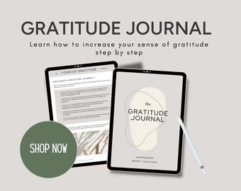 Plantilla imprimible de diario de gratitud A4 (PDF)