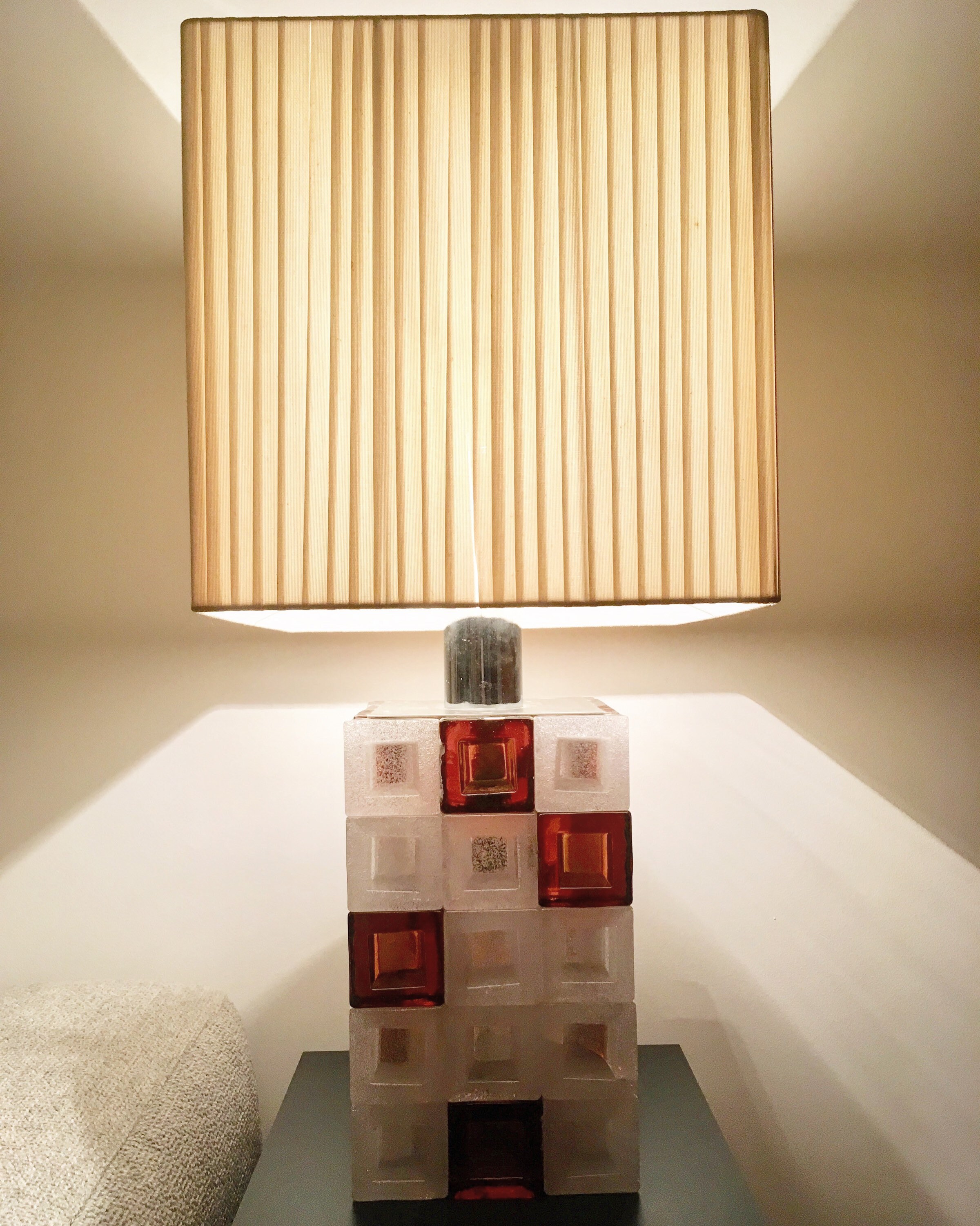 Murano Glass Block Lamp by Poliarte Etsy