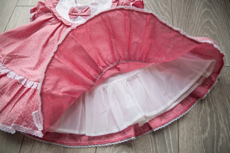 Pink Baby Girl's Dress Age 2yrs Cotton Toddler Romany Etsy New Zealand