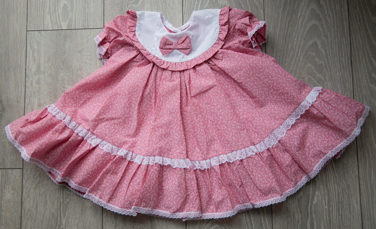 Pink Baby Girl's Dress Age 2yrs Cotton Toddler Romany Etsy New Zealand