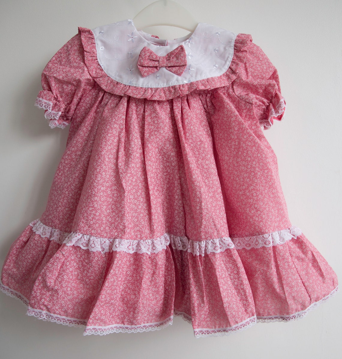 Pink Baby Girl's Dress Age 2yrs Cotton Toddler Romany Etsy New Zealand