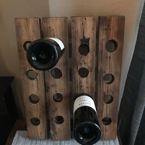 Wall mounted wine/whisky rack