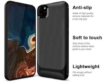 Premium ShockProof Carbon Fibre Design Soft Luxury Case Cover For Apple iPhone 11 PRO MAX 12 Mini PRO Max