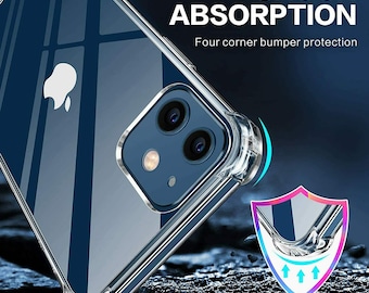 CLEAR Shockproof Case Cover For Apple iPhone 12 Mini 12 PRO MAX Edge Silicone Crystal Hybrid Cover