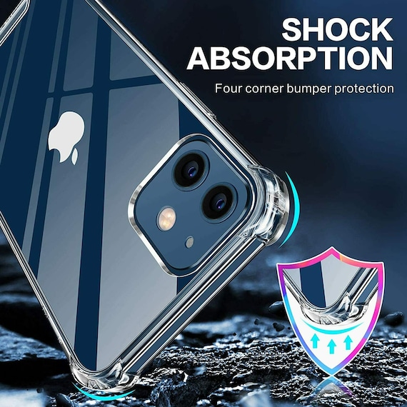 CLEAR Shockproof Case Cover For Apple iPhone 12 Mini 12 PRO MAX Edge Silicone Crystal Hybrid Cover