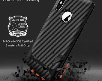 New Premium ShockProof Carbon Fibre Design Soft Luxury Case Cover For Apple iPhone 7 Plus 8 Plus X XS XS Max XR