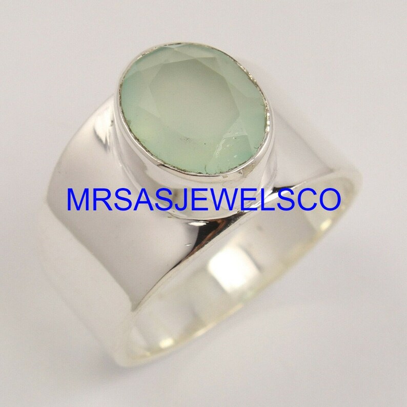 Details about 925 Sterling Silver Natural Oval Aqua Chalcedony Gemstone Ring Gift For Her Details about 925 Sterling Silver Natural Oval Aqua Chalcedony Gemstone Ring Gift For Her