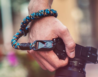 Camera wrist strap | City Lights | Paracord | made with Peak Design Anchor Links