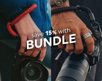Camera wrist strap | BUNDLE | Paracord | made with Peak Design Anchor Links
