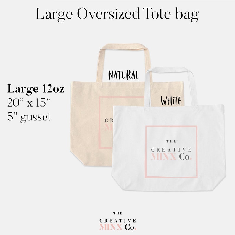 Shopping Bag Cotton Tote Bag BeYouTiful Tote Bag The Creative Minx Co Gift For Her TCMC Large Tote Canvas Bag Reusable Bag