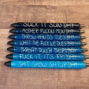 Days Of The Week Pen Set