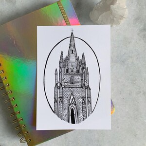Cathedral de Hennebont Print