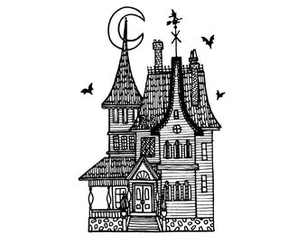 Haunted House Print