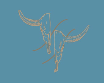 Stampa teschio tan ram