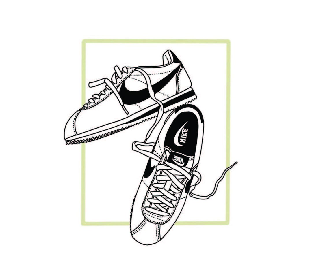 Nike Cortez Print Etsy Canada