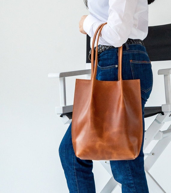 Leather tote bag etsy hotsell