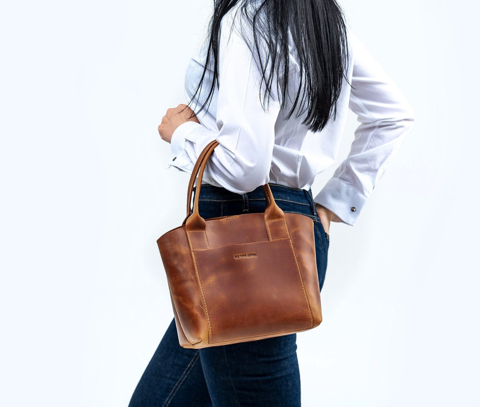 Caramel Leather Handbag