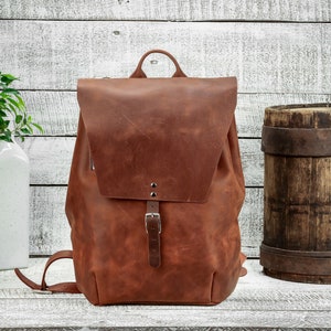 Mochila de cuero, Mochila de cuero, Mochila de lona, Mochila unisex, Cuero auténtico, Mochila para gimnasio, Mochila de viaje, Equipaje de mano