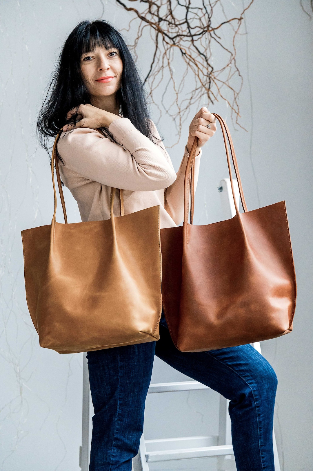 Dooney Bourke Tammy Leather Tote Bag - Caramel