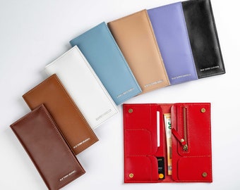 Handmade Leather Wallet: Personalized Full Grain Card Case