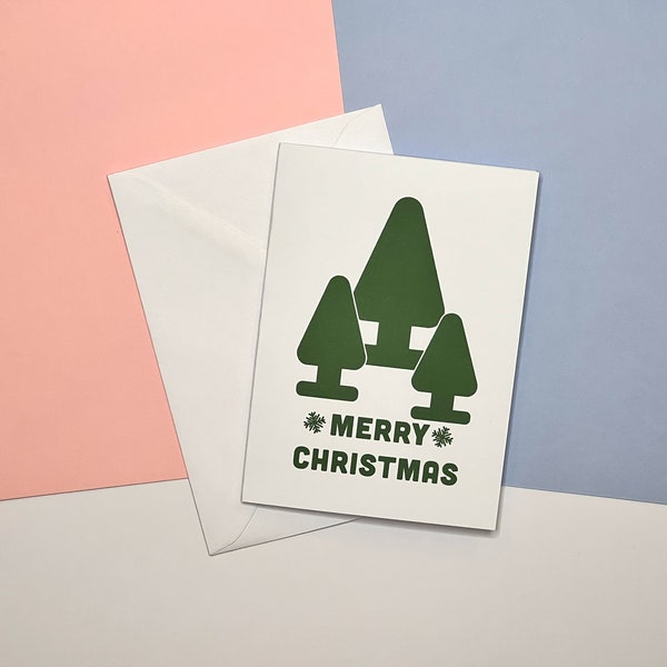 Merry Christmas - Green - Christmas Card