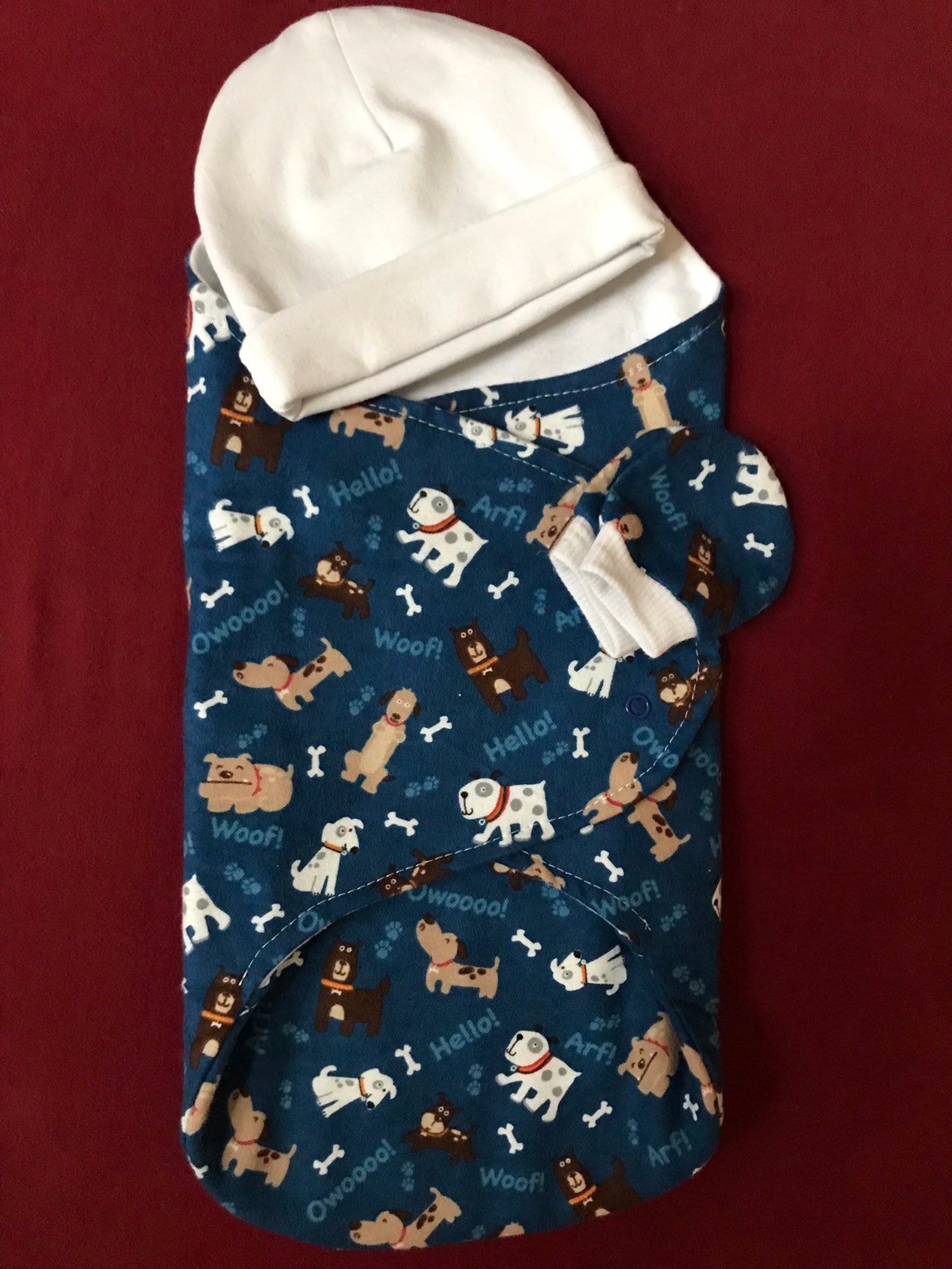 Preemie sleep sack set with hat and mittens Etsy