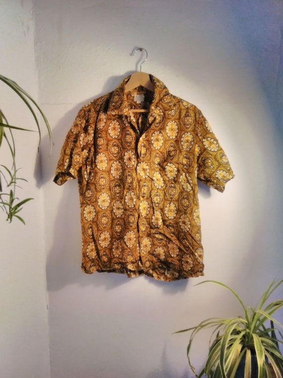 50's - 60's Hawaiian Silk Shirt Medium - image 1