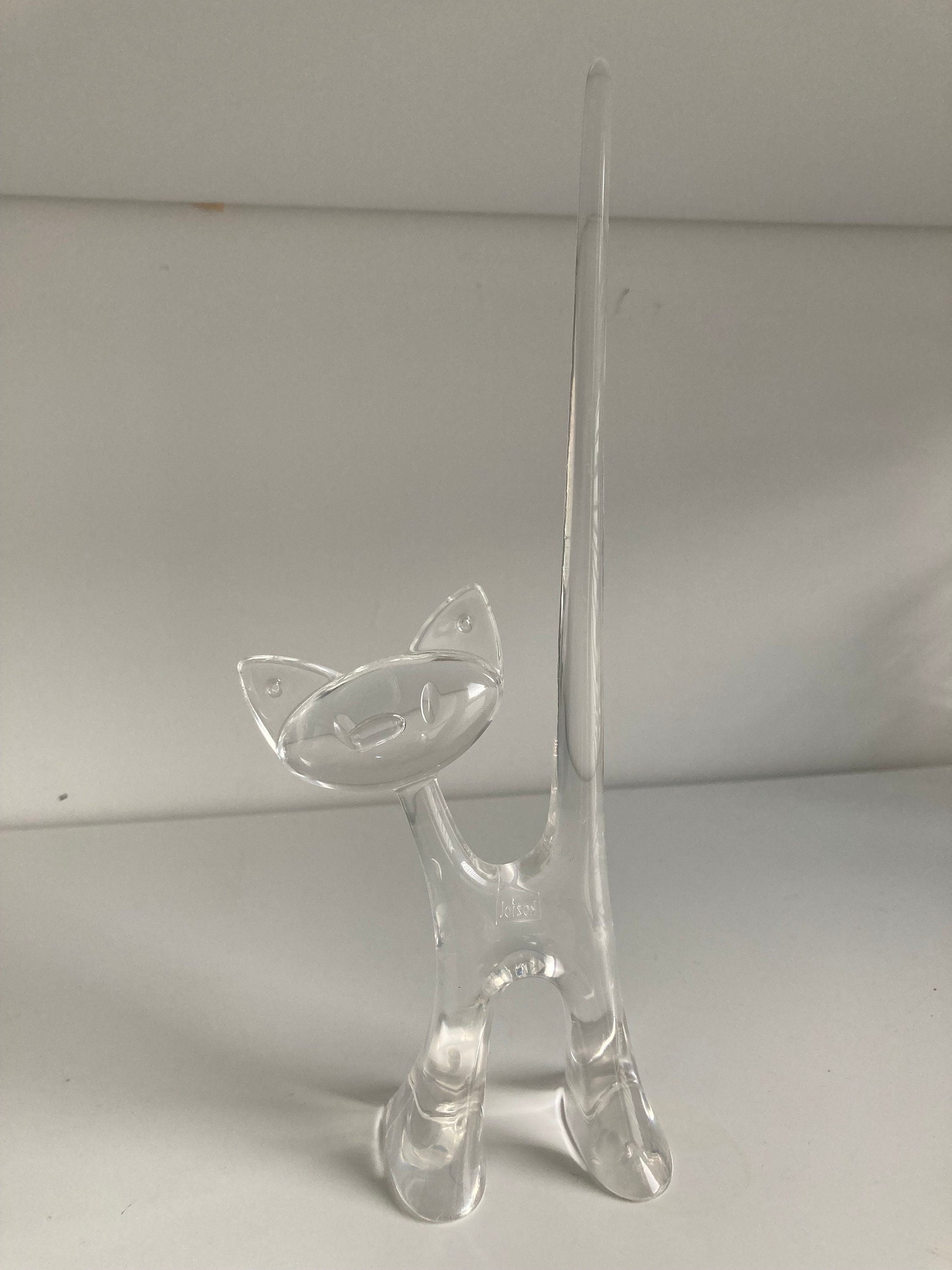 Porte-bagues Vintage Transparent MIAOU De Koziol - En Plastique, Design Rétro