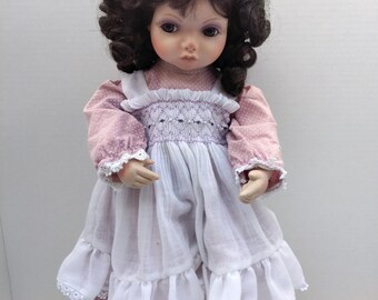 shy violet porcelain doll