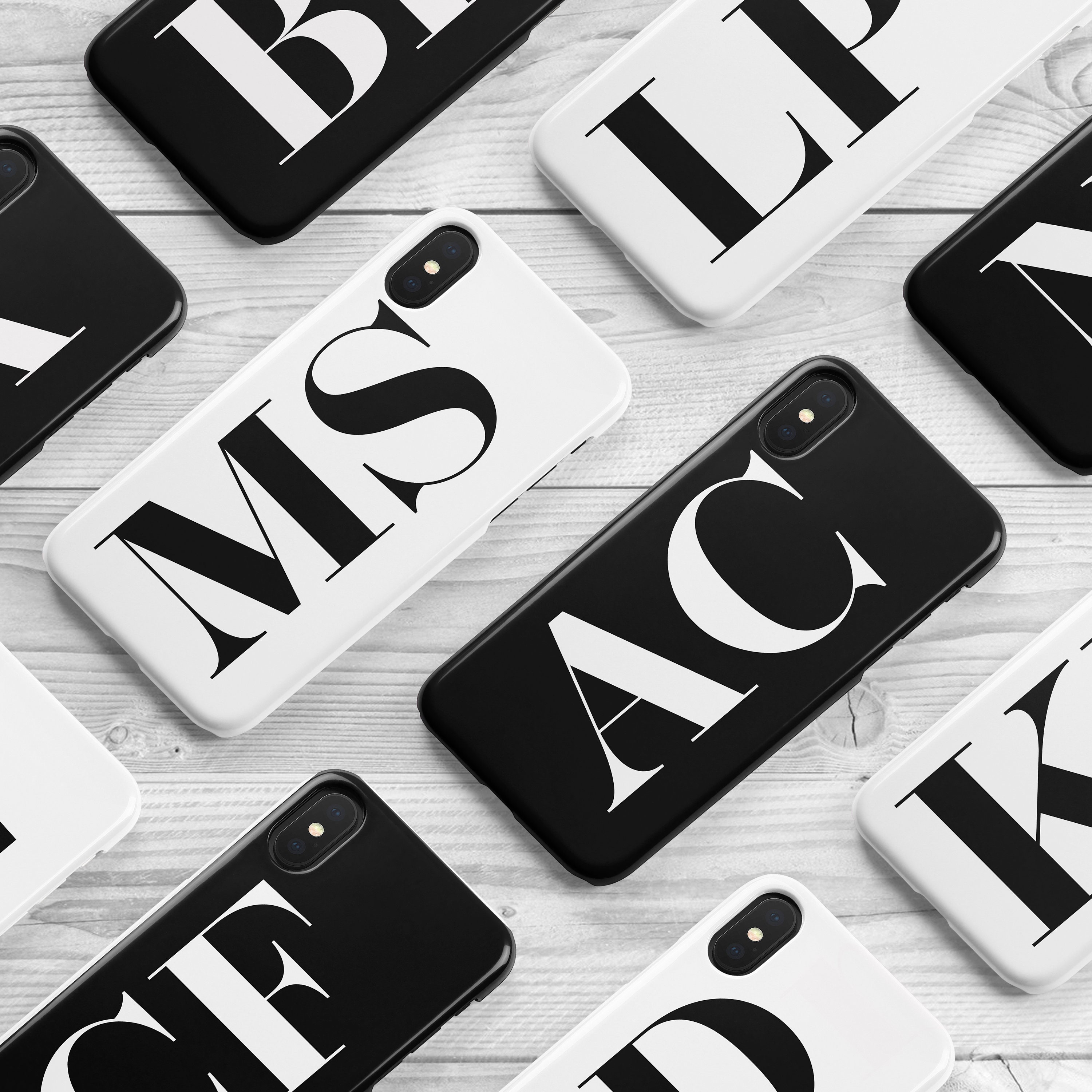 Initial Phone Case iPhone Monogram Custom Personalized Etsy