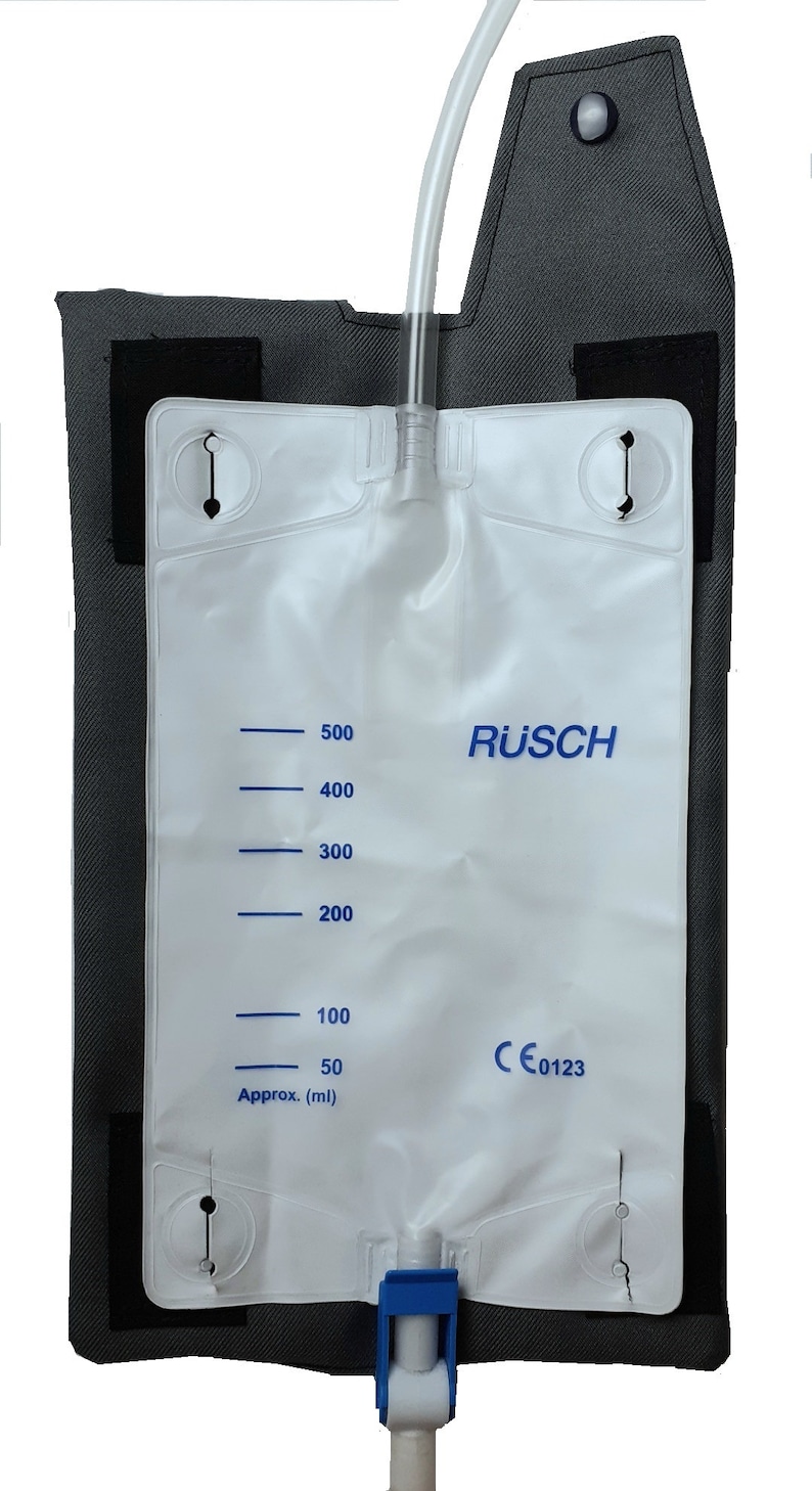 Catheter Leg Bag Cover. Grey Colour. Etsy