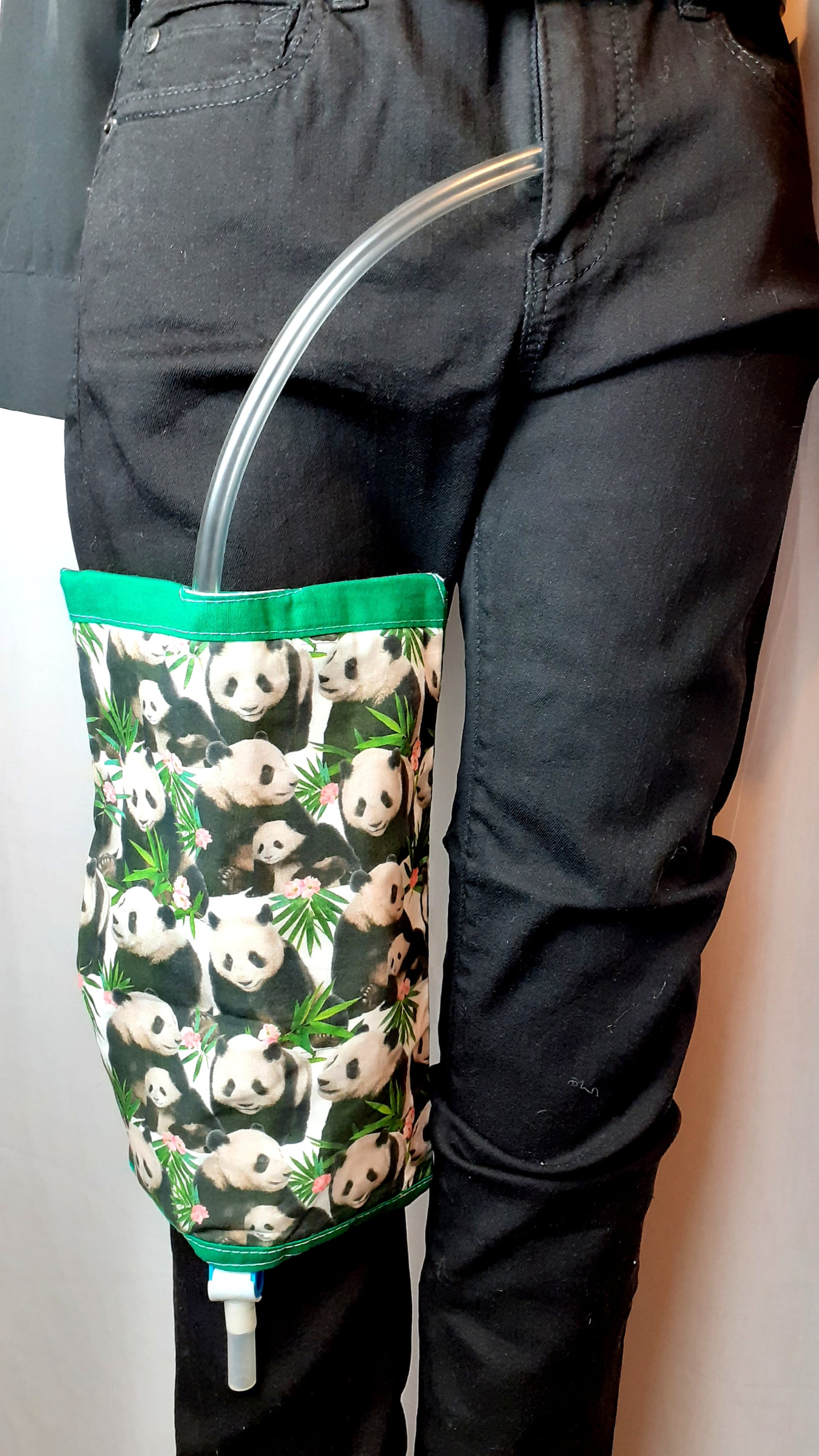 Catheter Leg Bag Cover. Printed Fabric Design. Pandas. Etsy
