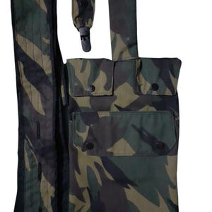 Sac de jambe de cathéter et protège-tube avec poche + bandoulière et clips de maintien du tube. + variantes. 100 % coton.