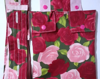 Roses. Catheter leg bag cover +variations